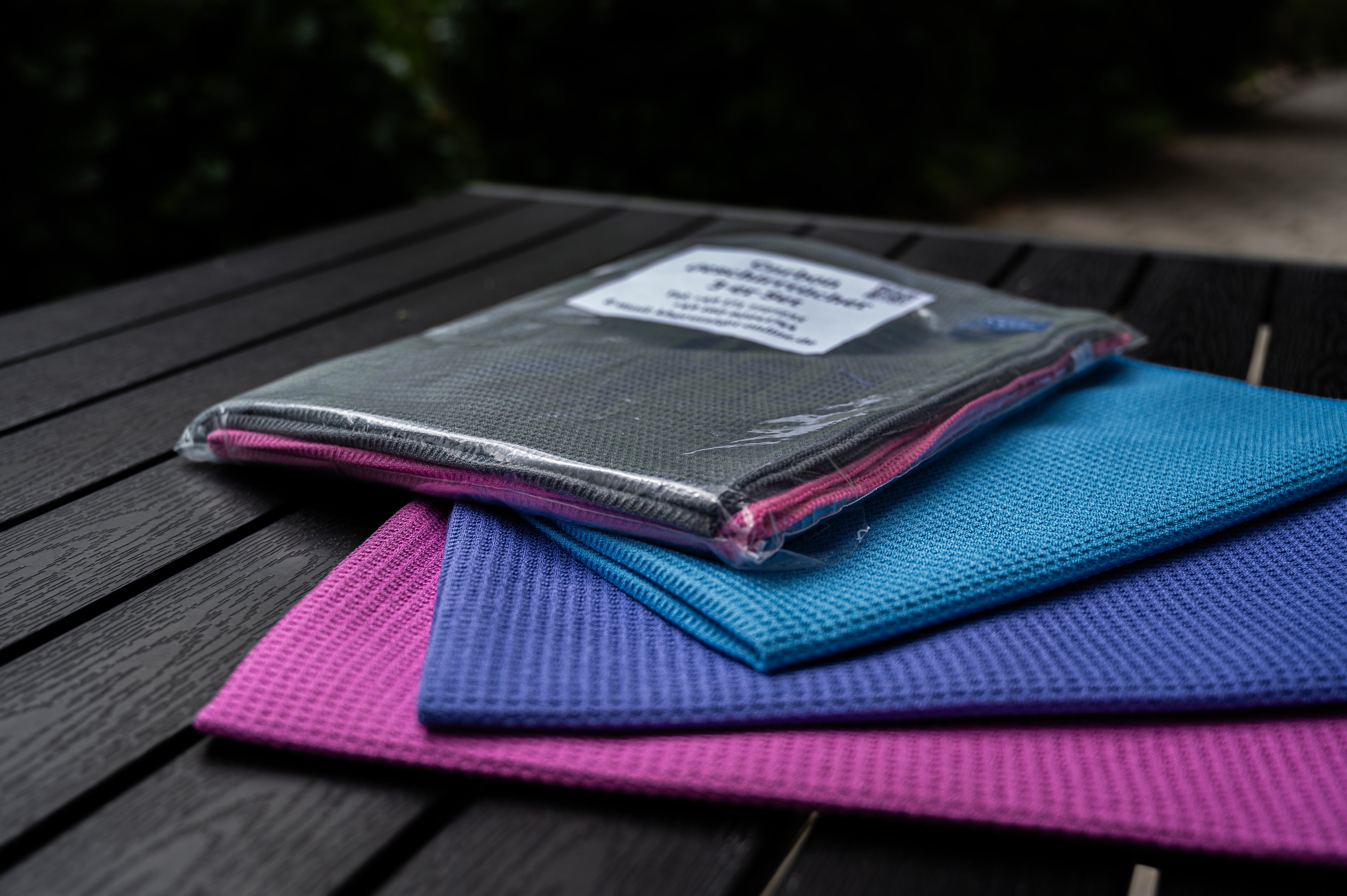 Carbon Geschirrtücher- Waffel  3 er Set  bunt