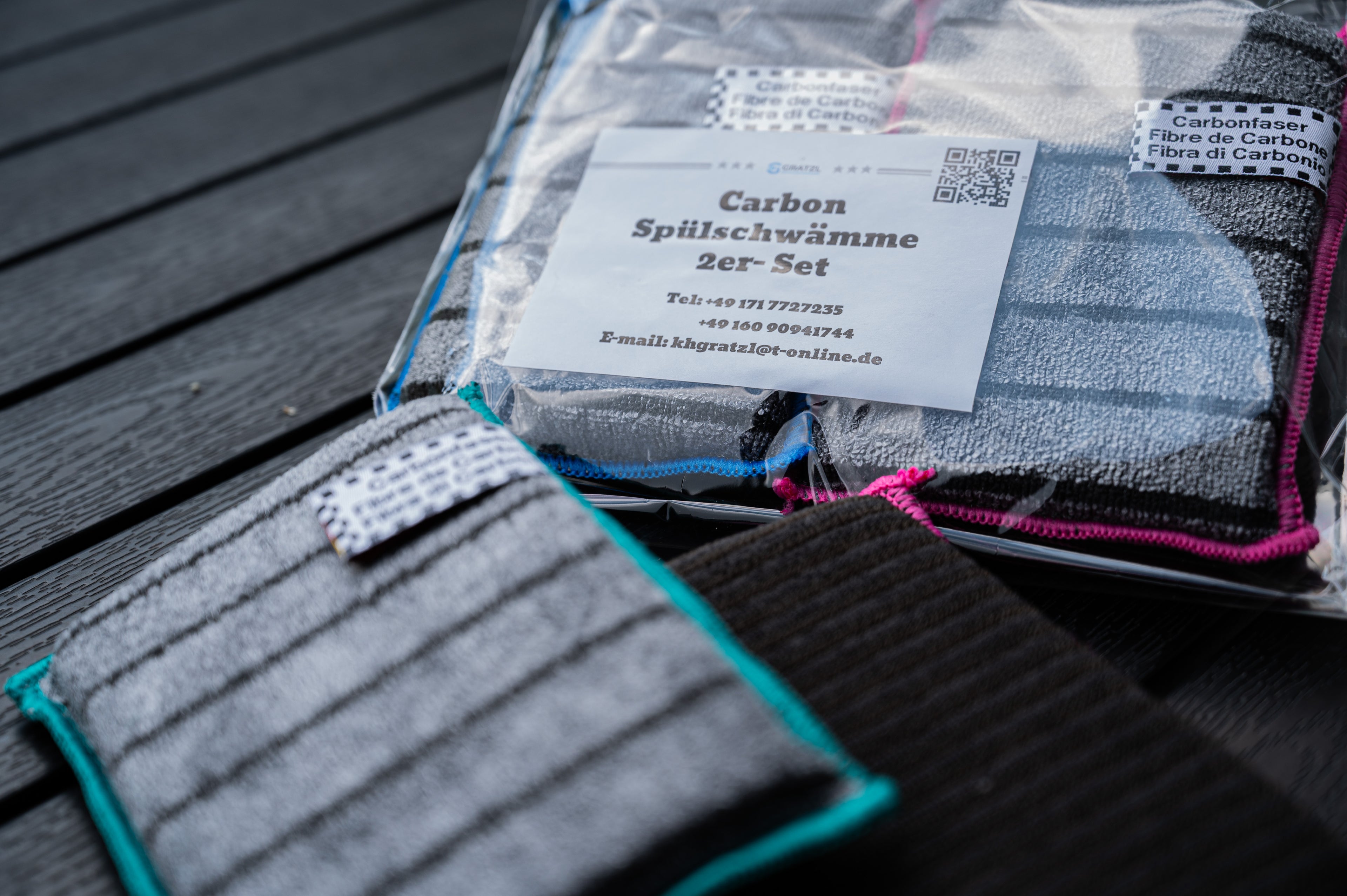 Carbon  Spülschwämme 2 er Set