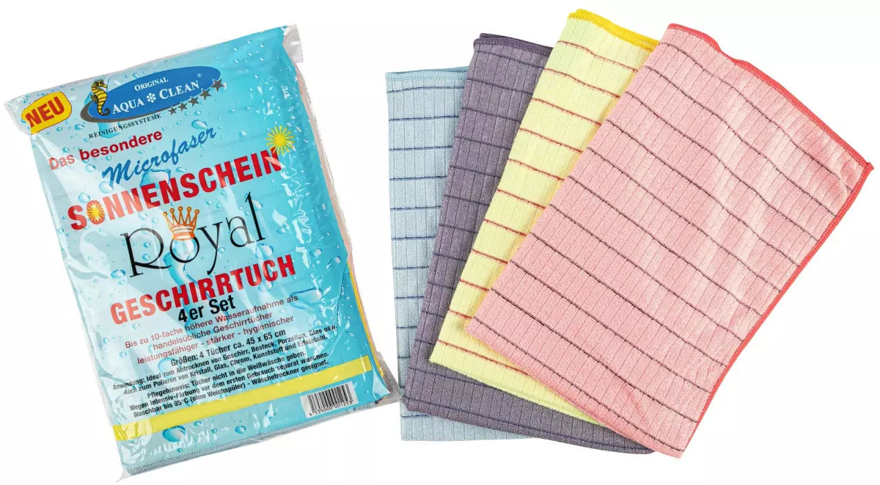 Sonnenschein-Geschirrtücher 4-er SET Royal